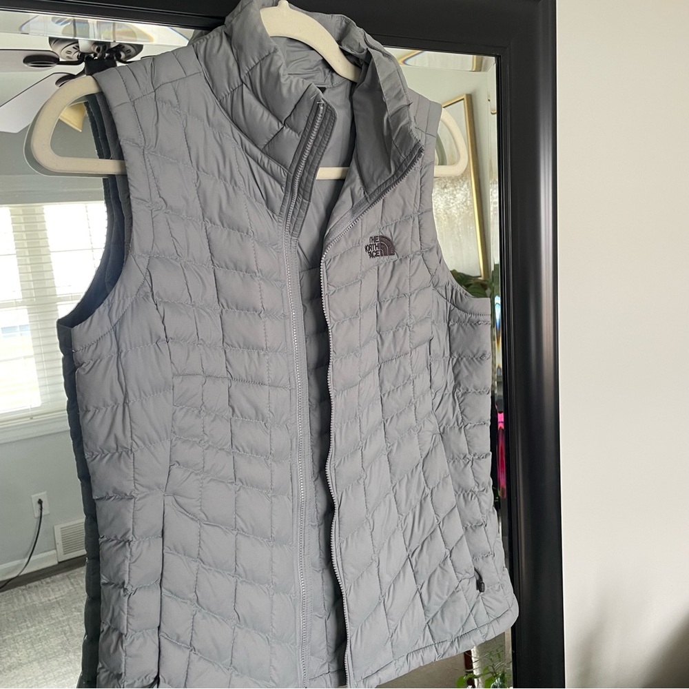 The North Face Gray Quilted Vest